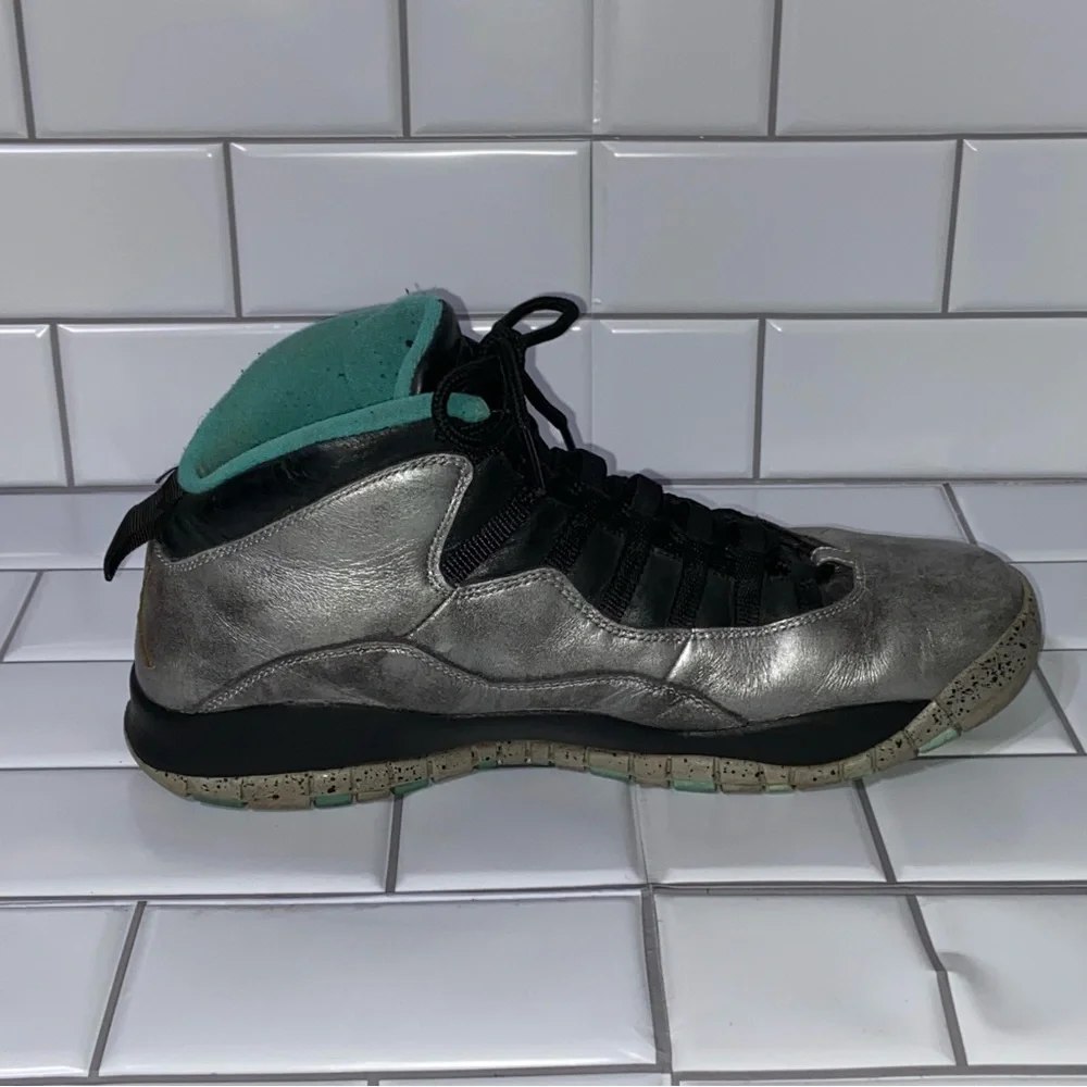 Jordan 10 Retro Statue of Liberty Silver Teal Men’s Size 11 - Picture 3 of 9